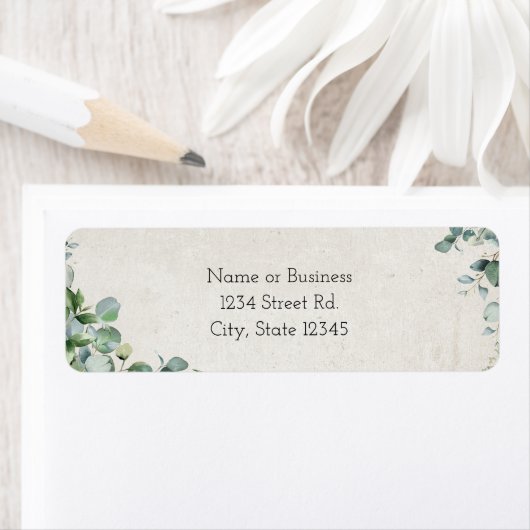 Étiquette Eucalyptus (En situation)