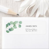 Étiquette Eucalyptus aquarelle (En situation)