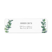 Étiquette Eucalyptus aquarelle (Devant)