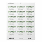 Étiquette Éucalyptus botanique Foliage Nous avons déménagé (Feuille entière)