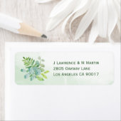 Étiquette Eucalyptus Eucalyptus Aquarelle Adresse : (En situation)