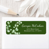 Étiquette Eucalyptus Greenery Leaves Return Address Label (En situation)