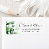 Étiquette Éucalyptus vert (En situation)