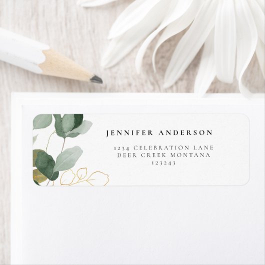 Étiquette Eucalyptus Vert Succulent (En situation)