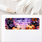 Étiquette Eve enchantée - Halloween festive (En situation)