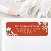 Étiquette Evelyn Floral (En situation)