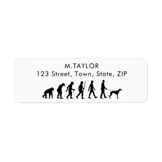 Étiquette Évolution vers le propriétaire Greyhound (Devant)