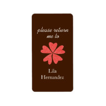 Ex-libris chocolat & rouge