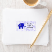 Étiquette Ex-libris d'éléphant mignon (En situation)