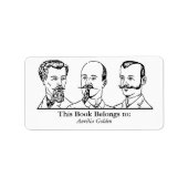 Étiquette Ex Libris - Trois hommes v2 (Devant)