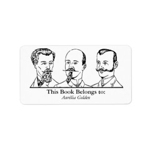 Étiquette Ex Libris - Trois hommes v2