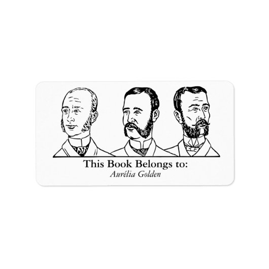 Étiquette Ex Libris - Trois Hommes v4 (Devant)