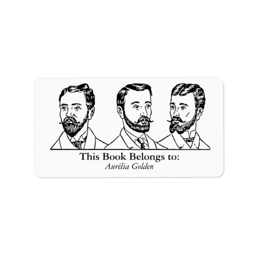 Étiquette Ex Libris - Trois hommes v5 (Devant)