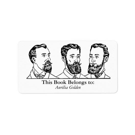 Étiquette Ex Libris - Trois hommes v6 (Devant)