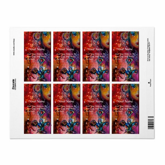 ÉTIQUETTE EXCALIBUR (Feuille entière)