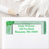 Étiquette Excellent floral vert (En situation)