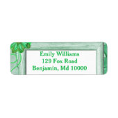 Étiquette Excellent floral vert (Devant)