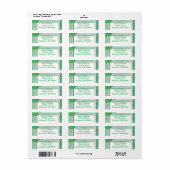 Étiquette Excellent floral vert (Feuille entière)