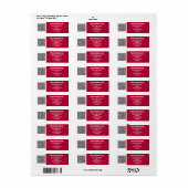 Étiquette Exemple d'étiquettes d'adresse de retour de code Q (Feuille entière)