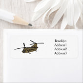 Étiquette Exemple d'hélicoptère militaire Chinook (En situation)