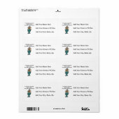 Étiquette Exercice, poussée, humour de saut (Feuille entière)