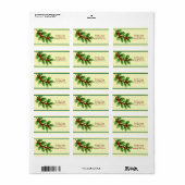 Étiquette Expédition de Holly & Berries (Feuille entière)