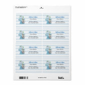 Étiquette Expédition de mélangeur bleu de boulangerie à domi (Feuille entière)
