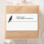 Étiquette - expédition - Faucon sur fil (En situation)