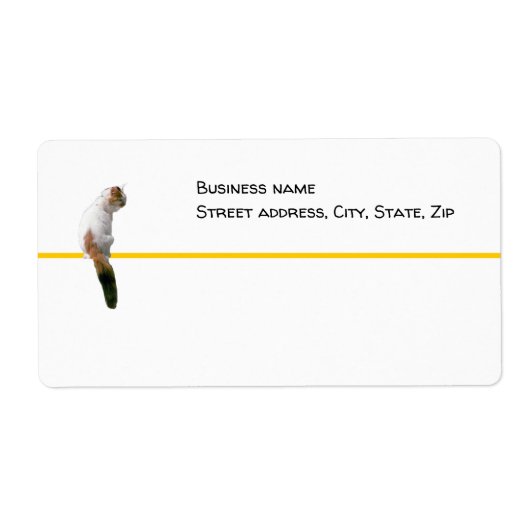 Étiquette - expédition - Montre Chat (Devant)