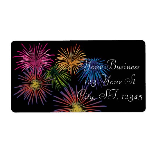 Étiquette Explosion de feux d'artifice Thunder_Cove (Devant)