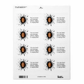 Étiquette Explosion de football (Feuille entière)