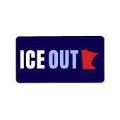 Étiquette Expulser l'ICE Anti Trump (Devant)