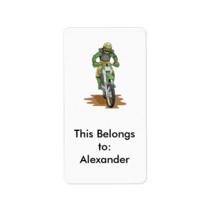 Étiquette extrême moto de saleté