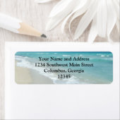 Étiquette Extreme Relaxation Plage Vue Sable blanc (En situation)