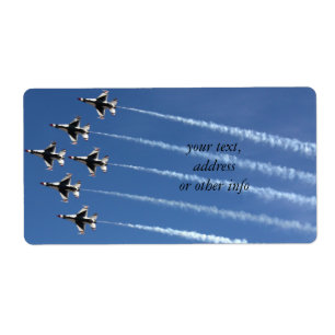 Étiquette F-16 Formation de Delta Thunderbirds