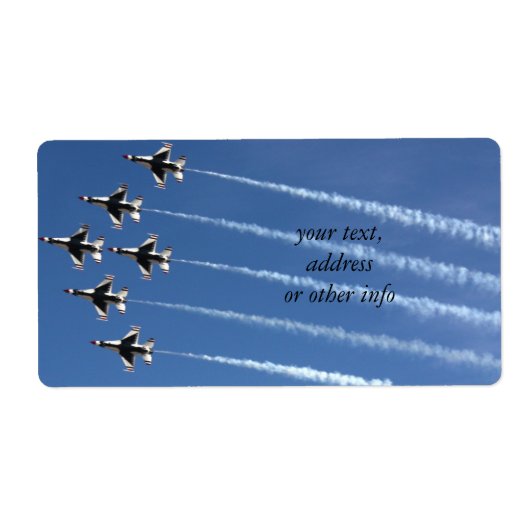 Étiquette F-16 Formation de Delta Thunderbirds (Devant)