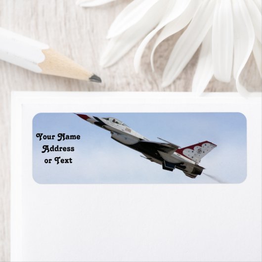 Étiquette F-16 Thunderbird En Vol (En situation)