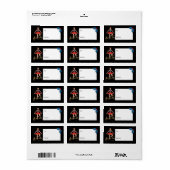 Étiquette Fa La Christmas Nutcracker Ballet Dancer À & De (Feuille entière)