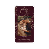 Étiquette Fa La Magique Noël Carol Photo Bourgogne (Devant)