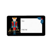 Étiquette Fa Noël Casse-Noisette Souris Roi À Et De (Devant)