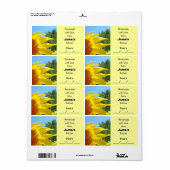 Étiquette Fabriqué maison avec amour de votre cuisine Cannin (Feuille entière)