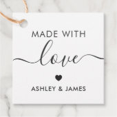 Étiquette Fabriquée Avec Amour, Étiquette de Cadea (Devant)