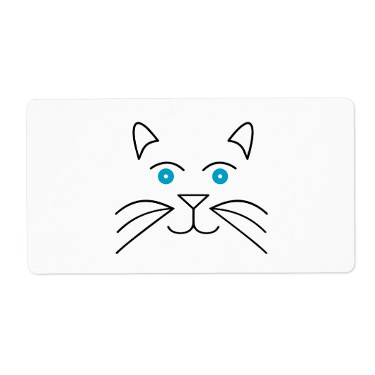 Étiquette Face de chat (Devant)