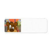 Étiquette Face de l'ours Brown (Devant)