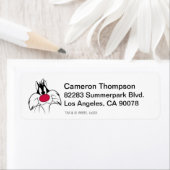 Étiquette Face de nez rouge SYLVESTER™ (En situation)