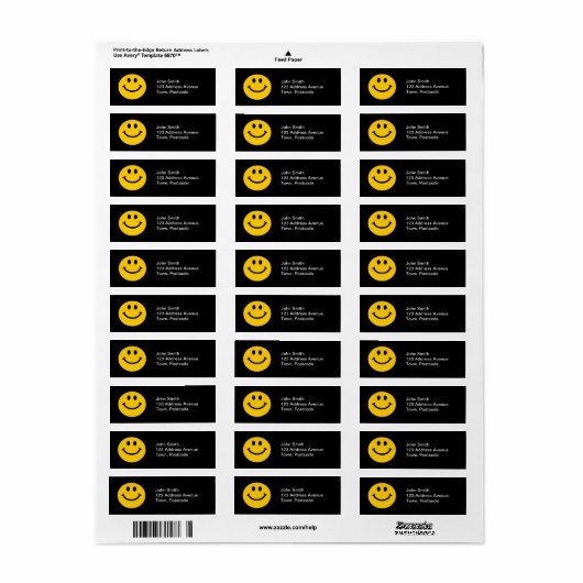 Étiquette Face jaune (Feuille entière)