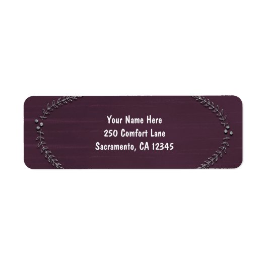 Étiquette Faire des esprits brillant argent Feuille carte de (Devant)