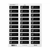 Étiquette Faire-part de déplacement ARKANSAS couleur modifia (Feuille entière)