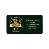 Étiquette Faire-part de grossesse de bébé de Noël (Devant)