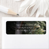 Étiquette Faire-Part de Mariage Bois de Forêt Rustique Arbre (En situation)